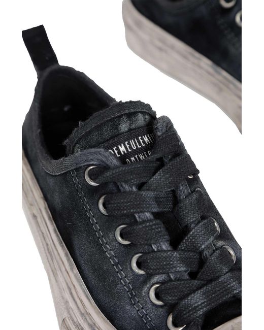 Ann Demeulemeester Black Halli Vulcanized Low-Top Sneakers