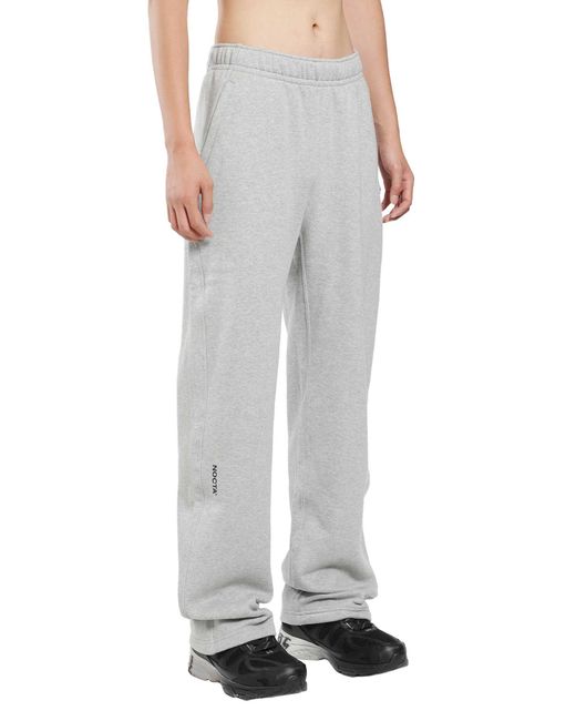 Nike Gray Nocta Fleece Open-Hem Sweatpants for men