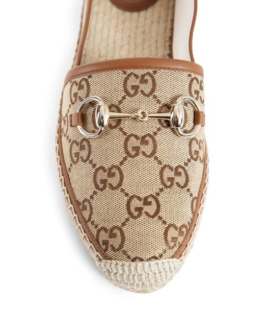 Gucci Natural Horsebit Espadrilles