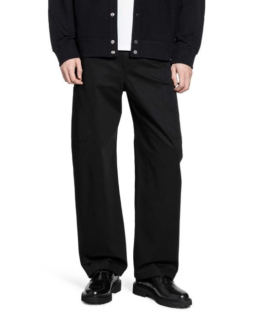 Givenchy Black Couture Seam Cargo Trousers for men