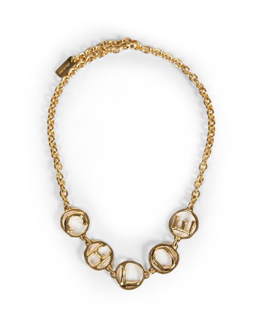 Chloé Metallic Script Choker