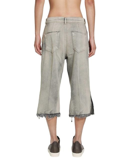 Rick Owens Gray Tower Bolan Cutoffs for men