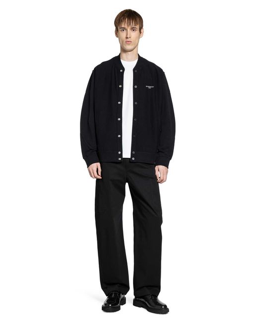 Givenchy Black Couture Seam Cargo Trousers for men