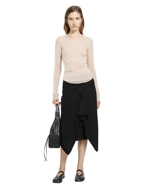 Lemaire White Ballerina Scarf Top