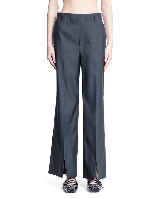 Gucci Blue Flared Tailored Trousers
