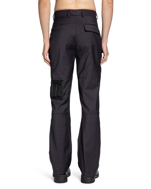 Martine Rose Blue Bootcut Wallet Trousers for men