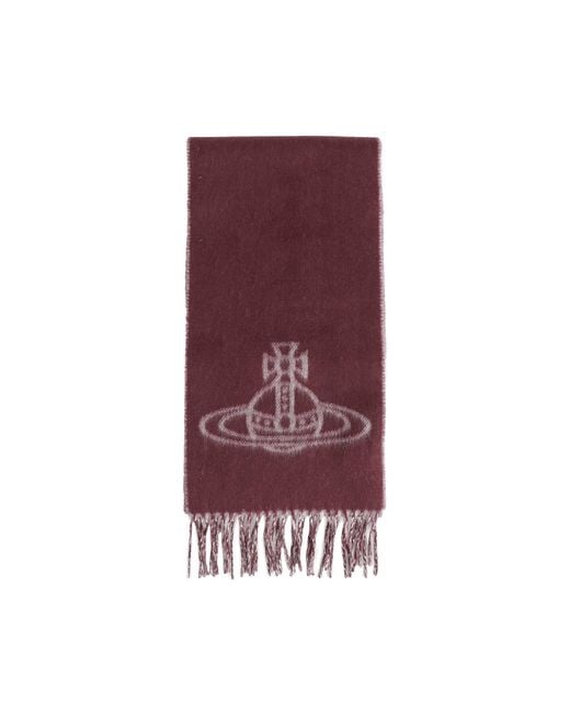 Vivienne Westwood Purple Double Face Scarf