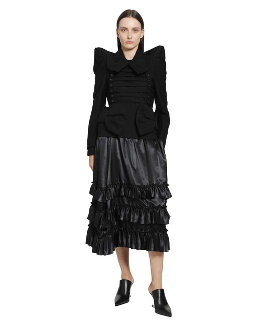 Noir Kei Ninomiya Black Layered Skirt