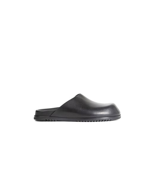 Rick Owens Black Temple Mules