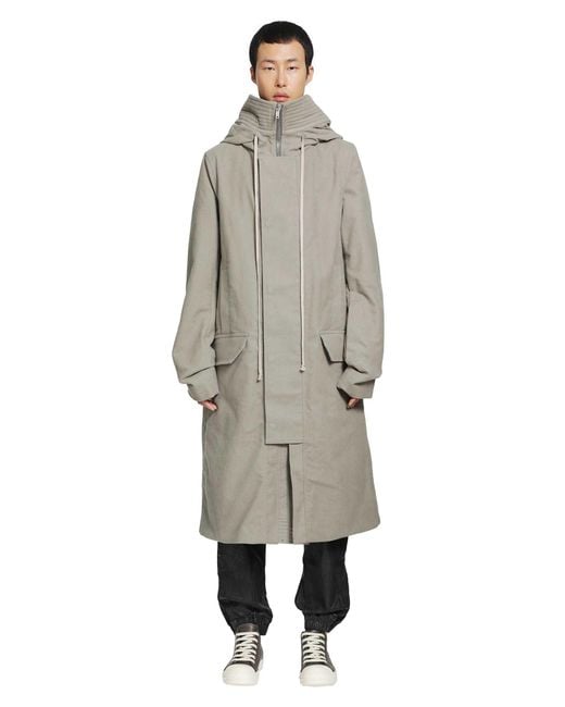 Rick Owens Gray Tower Megaparka for men