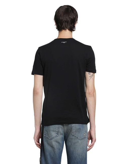 Ann Demeulemeester Black Baptist 'Lovers Forever' Standard T-Shirt for men