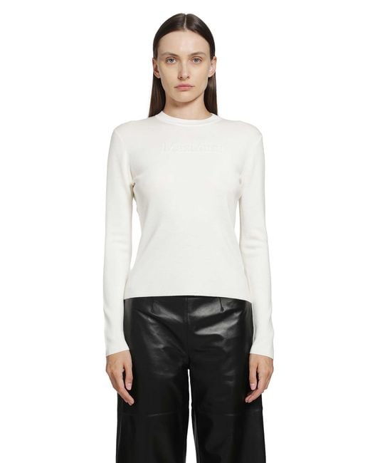Max Mara White Mxmmanto Sweater