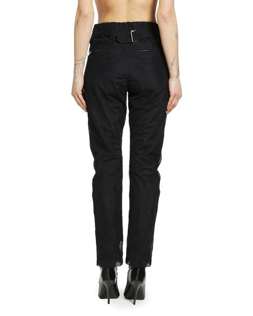 Rick Owens Black Temple Motopants