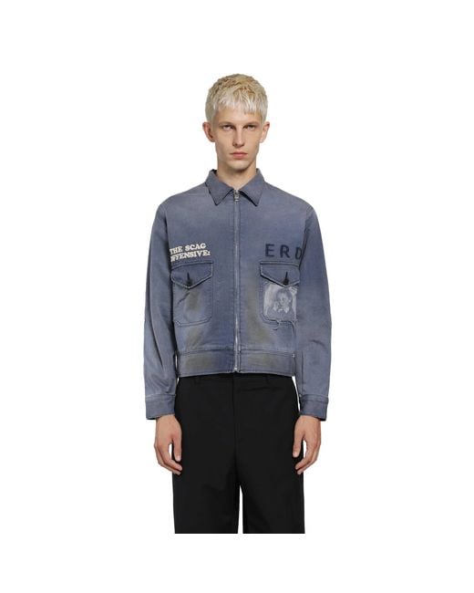 Enfants Riches Deprimes Blue Young Wasp Jacket for men