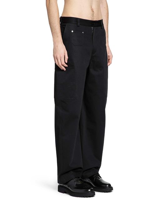 Givenchy Black Couture Seam Cargo Trousers for men