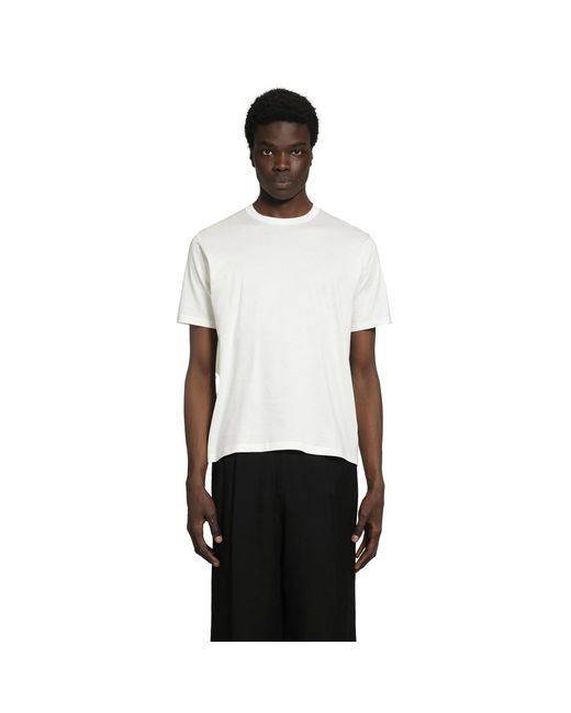 Ssstein White Suvin Cotton Basic Tee for men