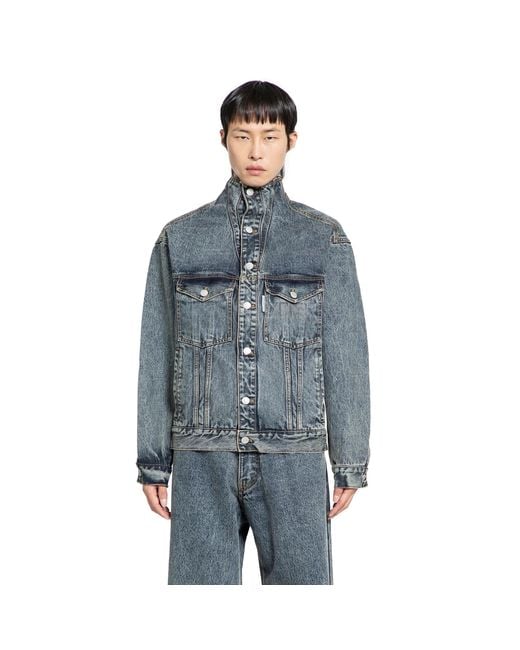JORDANLUCA Blue Liquidity Jacket for men