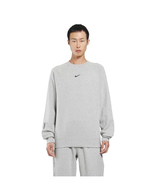 Nike Gray Nocta Fleece Sweatshirt for men