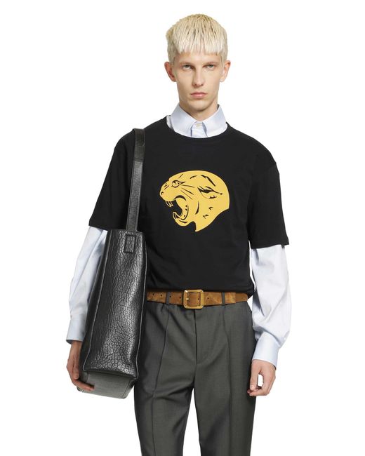Valentino Black Printed T-Shirt for men