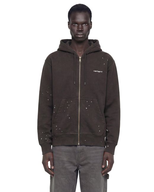 Carhartt Brown Hooded Painter Jacket for men