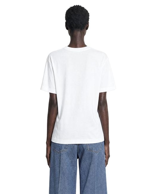 Givenchy White Embroidered Logo Cotton T-Shirt