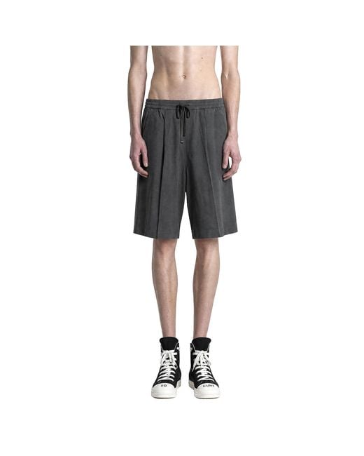 Fear Of God Gray Relaxed Drawstring Shorts for men