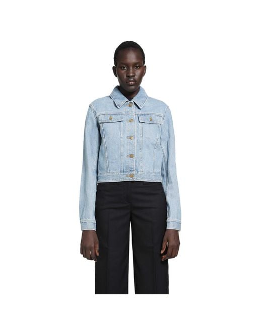 Thom Browne Blue Shrunken Selvedge Denim Jacket