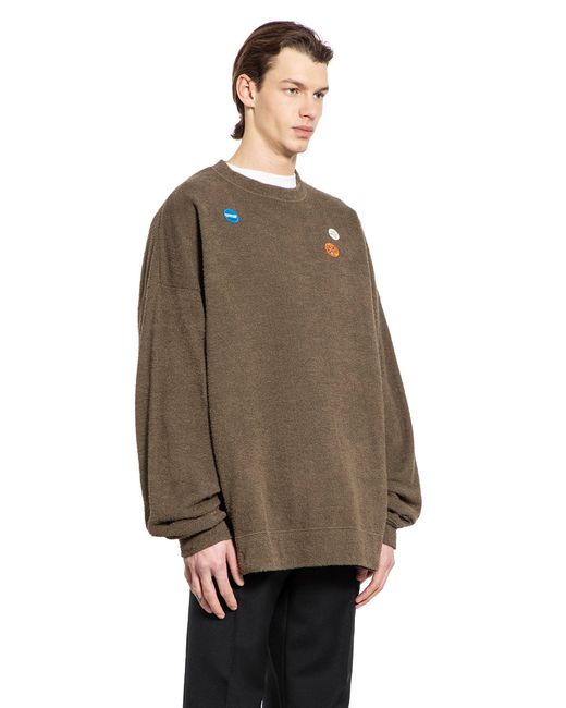 Undercover Brown Embellished Sweatshirt for men