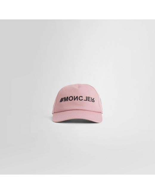 3 MONCLER GRENOBLE Pink Hats for men