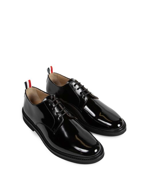 Thom Browne Black Polished Calf Uniform Shoe for men