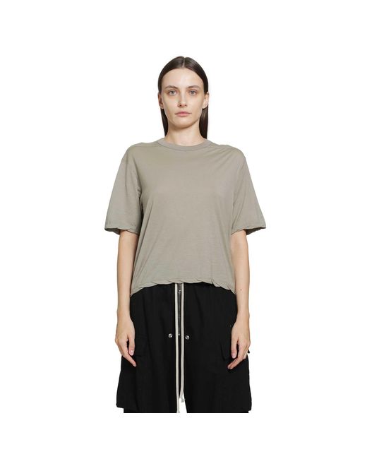 Rick Owens Gray Tower Basic Ss T