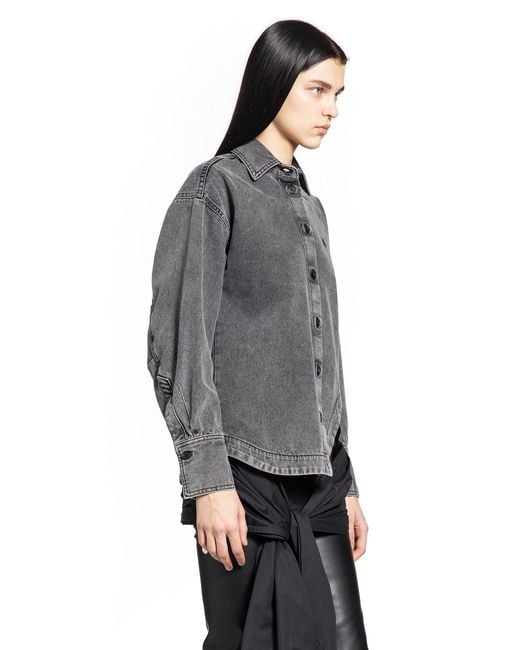 The Attico Gray Eliza Shirt