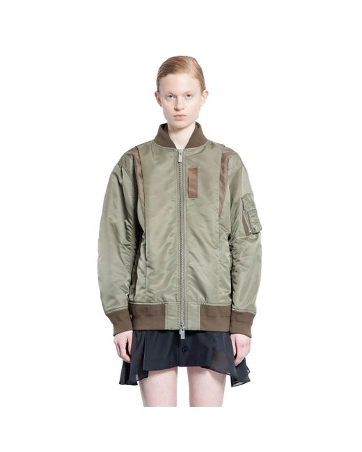 Sacai Gray Nylon Twill Blouson