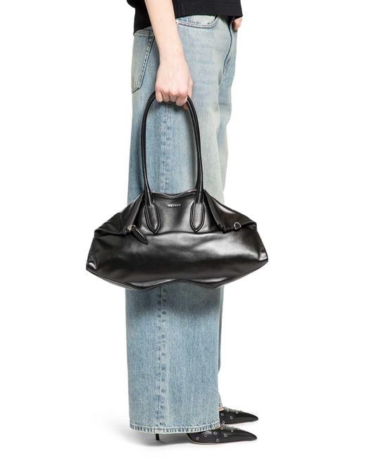 Alexander McQueen Black Manta Bag