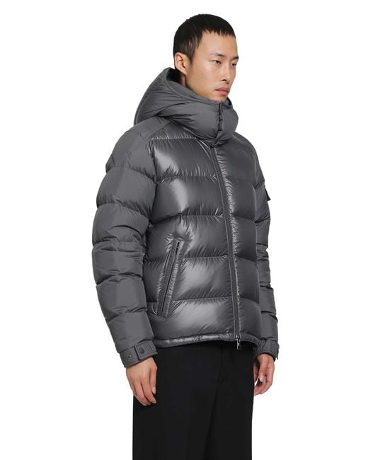 Moncler Gray Maya Short Down Jacket for men