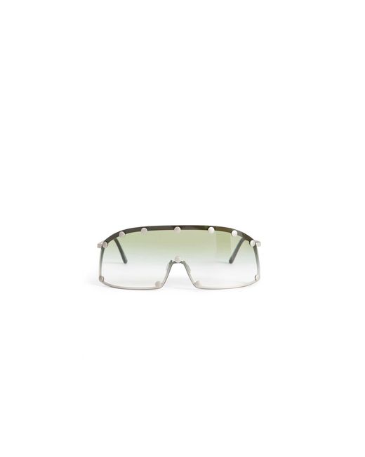 Rick Owens Metallic Shielding Sunglasses for men