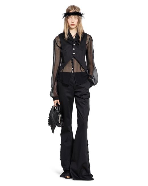 Ann Demeulemeester Blue Enya Bootcut Trousers
