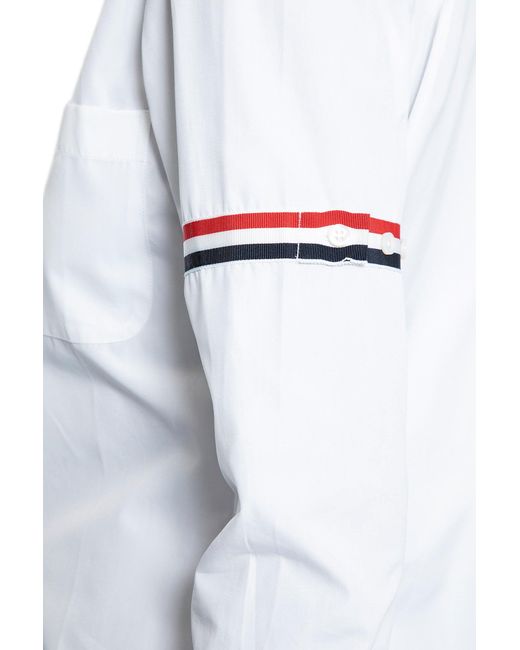 Thom Browne White Oxford Armband Classic Shirt