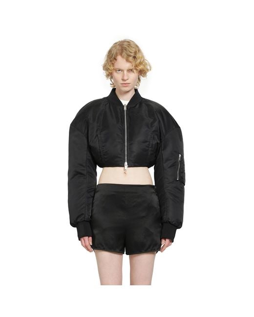 NVL-GARDE Black Cropped Bomber