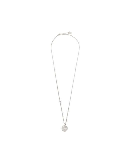 Acne White Denim Rivet Necklace