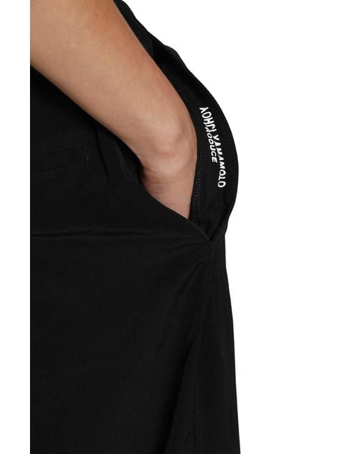 Yohji Yamamoto Black Ta Tuxedo Double Stitch Pants for men