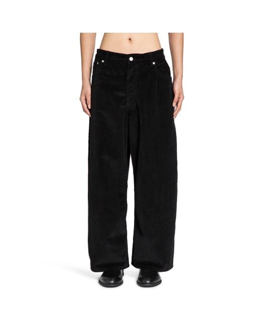Studio Nicholson Black Pantaloni Paolo Courdury for men
