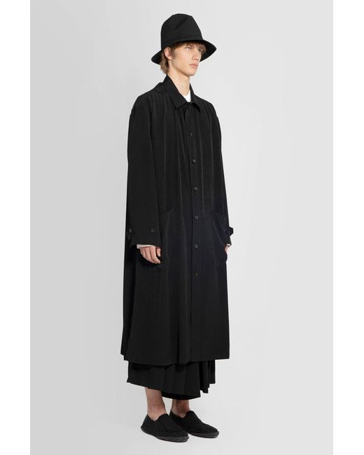 Yohji Yamamoto Black Coats for men