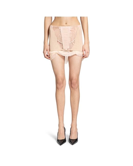 Dilara Findikoglu Pink Spiritual Healing Skirt With Trapped Lining