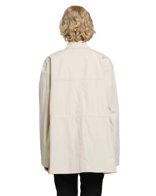 Totême  Natural Collared Drawstring Jacket