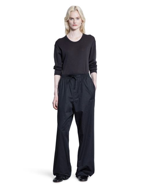 Lemaire Blue Rib Long Sleeve Top