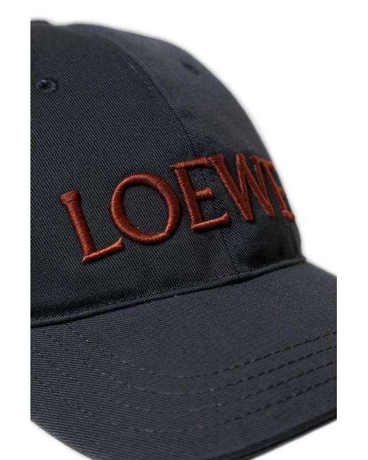 Loewe Black Classic Embroidery Cap