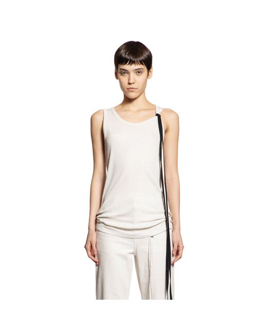 Ann Demeulemeester Seva Tank Top in White | Lyst