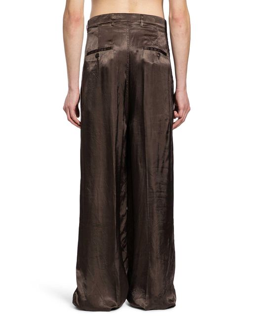 Rick Owens Brown Temple Tailored Firebanks for men