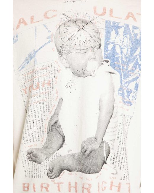 Enfants Riches Deprimes White Calculate Your Birthright Ls T-Shirt for men